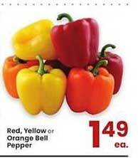 Albertsons Red Yellow Or Orange Bell Pepper offer