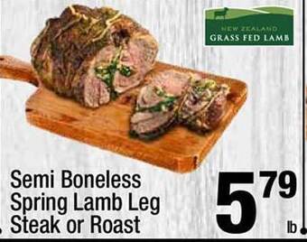 Super King Markets Semi Boneless Spring Lamb Leg Steak Or Roast offer