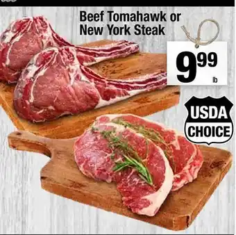Super King Markets Beef Tomahawk Or New York Steak offer