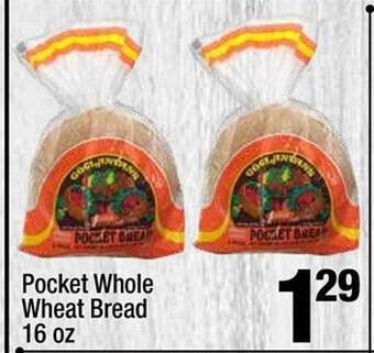 Super King Markets Pocket Whole Wheat Bread 16 Oz offer