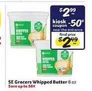 Winn Dixie Se Grocers Whipped Butter offer