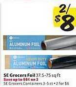 Winn Dixie Se Grocers Foil offer