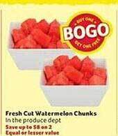 Winn Dixie Fresh Cut Watermelon Chunks offer