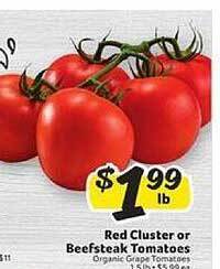Winn Dixie Red Cluster Or Beefsteak Tomatoes offer