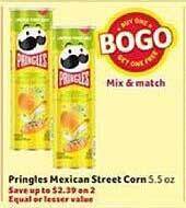 Winn Dixie Pringles Mexican Street Corn offer