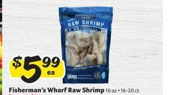 Winn Dixie Fisherman's Wharf Raw Shrimp offer