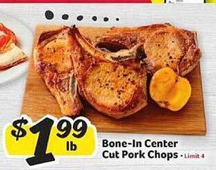 Winn Dixie Bone-in Center Cut Pork Chops offer