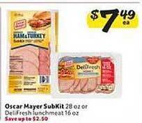 Winn Dixie Oscar Mayer Subkit offer