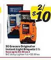 Winn Dixie Se Grocers Original Or Instant Light Briquets offer