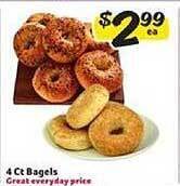 Winn Dixie 4 Ct Bagels offer