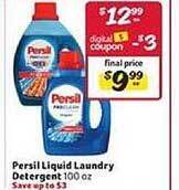 Winn Dixie Persil Liquid Laundry Detergent offer