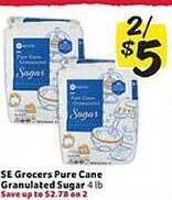 Winn Dixie Se Grocers Pure Cane Granulated Sugar offer