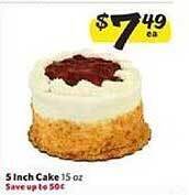 Winn Dixie 5 Inch Cake offer
