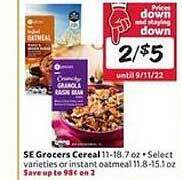Winn Dixie Se Grocers Cereal offer