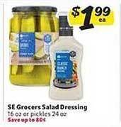 Winn Dixie Se Grocers Salad Dressing offer