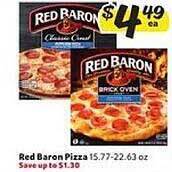 Winn Dixie Red Baron Pizza offer