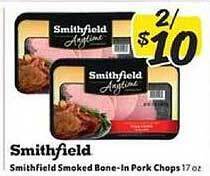 Winn Dixie Smithfield Smoked Bone-in Pork Chops offer
