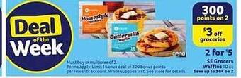 Winn Dixie Se Grocers Waffles offer