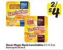 Winn Dixie Oscar Mayer Basic Lunchables offer