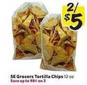 Winn Dixie Se Grocers Tortilla Chips offer