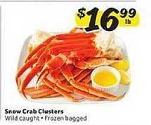 Winn Dixie Snow Crab Clusters offer