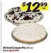 Winn Dixie 10 Inch Cream Pie offer
