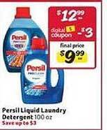 Winn Dixie Persil Liquid Laundry Detergent offer