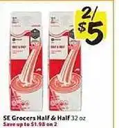Winn Dixie Se Grocers Half & Half offer