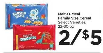 Food 4 Less Malt-O-Meal Family Size Cereal offer