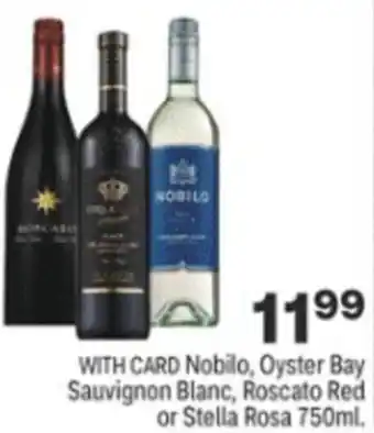 Nobilo,Oyster Bay Sauvignon Blanc, Roscato Red 750ml