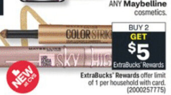 CVS Maybelline Cosmetics offer