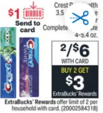 CVS Crest Complete Whitening+ Scope Minty Fresh 4-5.4 oz offer