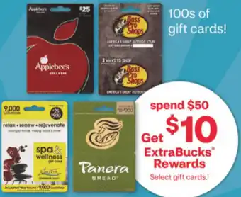 CVS Applebees, Bass Pro Shop, Spa&Wellness,Panera Bread offer