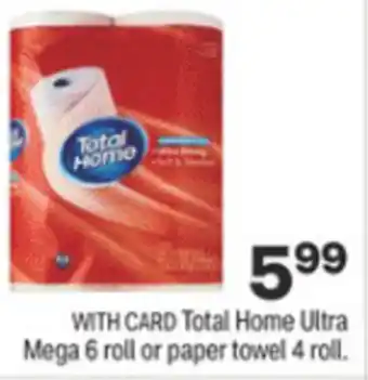 CVS Total Home Ultra Mega 6 Roll offer