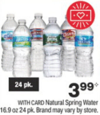 CVS Natural Spring Water 16.9 oz 24 pk. offer