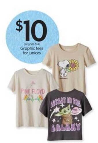 Bealls Graphic tees for juniors offer