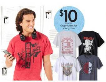 Bealls Graphic tees for young men offer