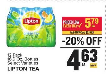 Food Lion Lipton tea offer