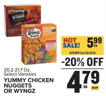 Food Lion Yummy chicken nuggets or wyngz offer