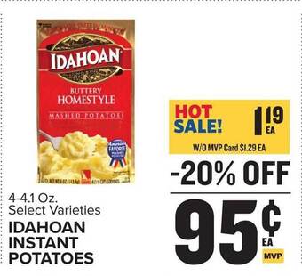 Food Lion Idahoan instant potatoes offer