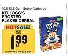 Food Lion Kellogg's frosted flakes cereal offer