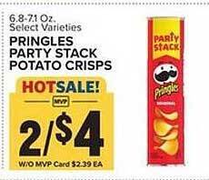 Food Lion Pringles party stack potato crisps offer