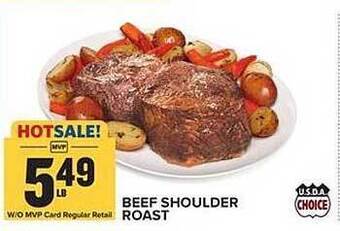Food Lion Beef shoulder roast offer