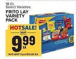 Food Lion Frito lay variety pack offer