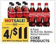 Food Lion Coke products offer