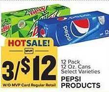 Food Lion Pepsi products offer