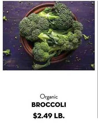 Bristol Farms Organic broccoli offer