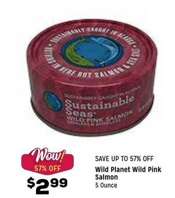 Grocery Outlet Wild planet wild pink salmon offer