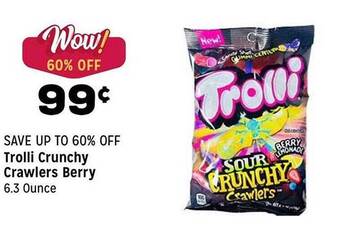 Grocery Outlet Trolli crunchy crawlers berry offer