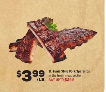 Grocery Outlet St. louis style pork spareribs offer